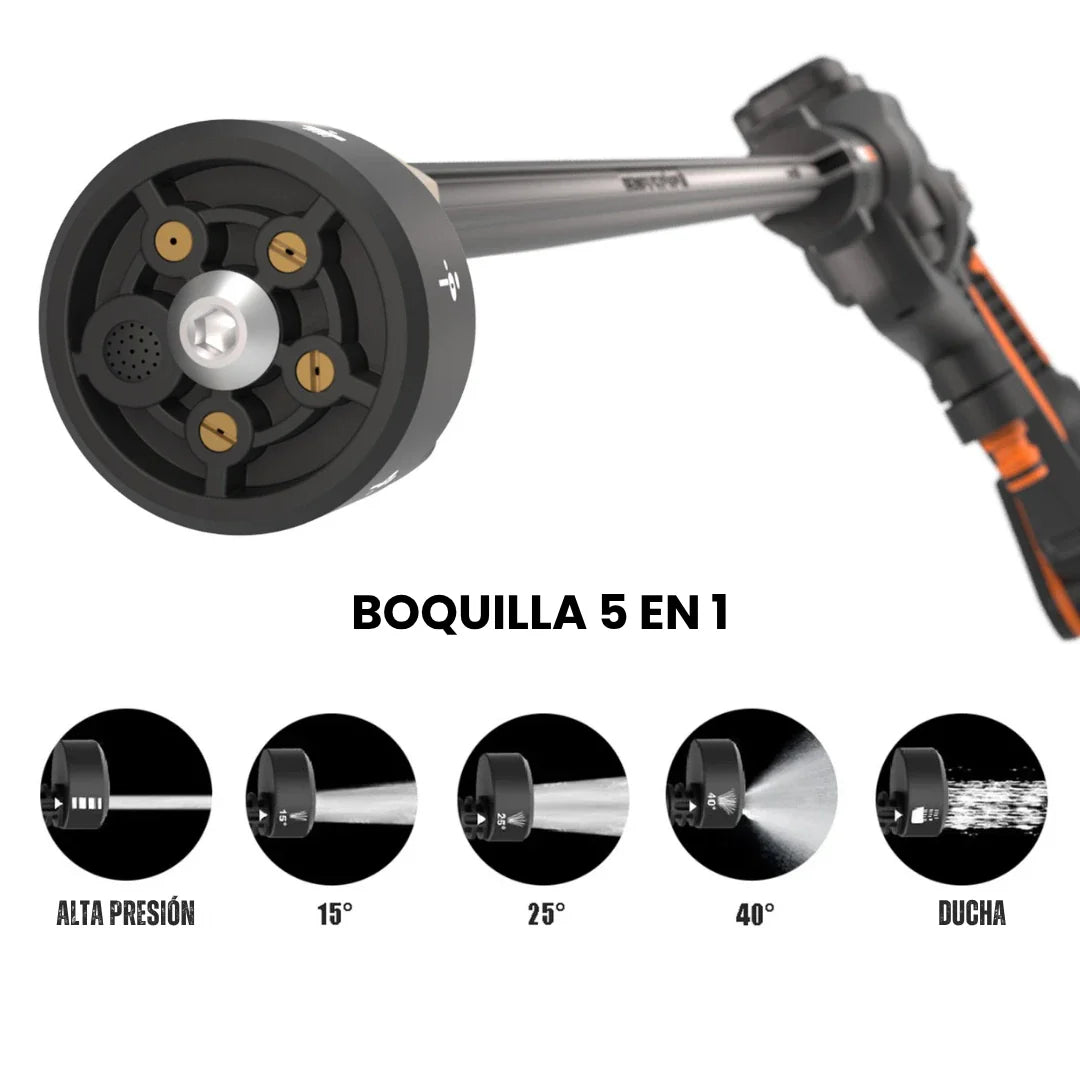 Hidrolimpiadora a Batería WORX Hydroshot 20V 2.0Ah 24 Bares con Accesorios + 1 Batería de Regalo 🎁