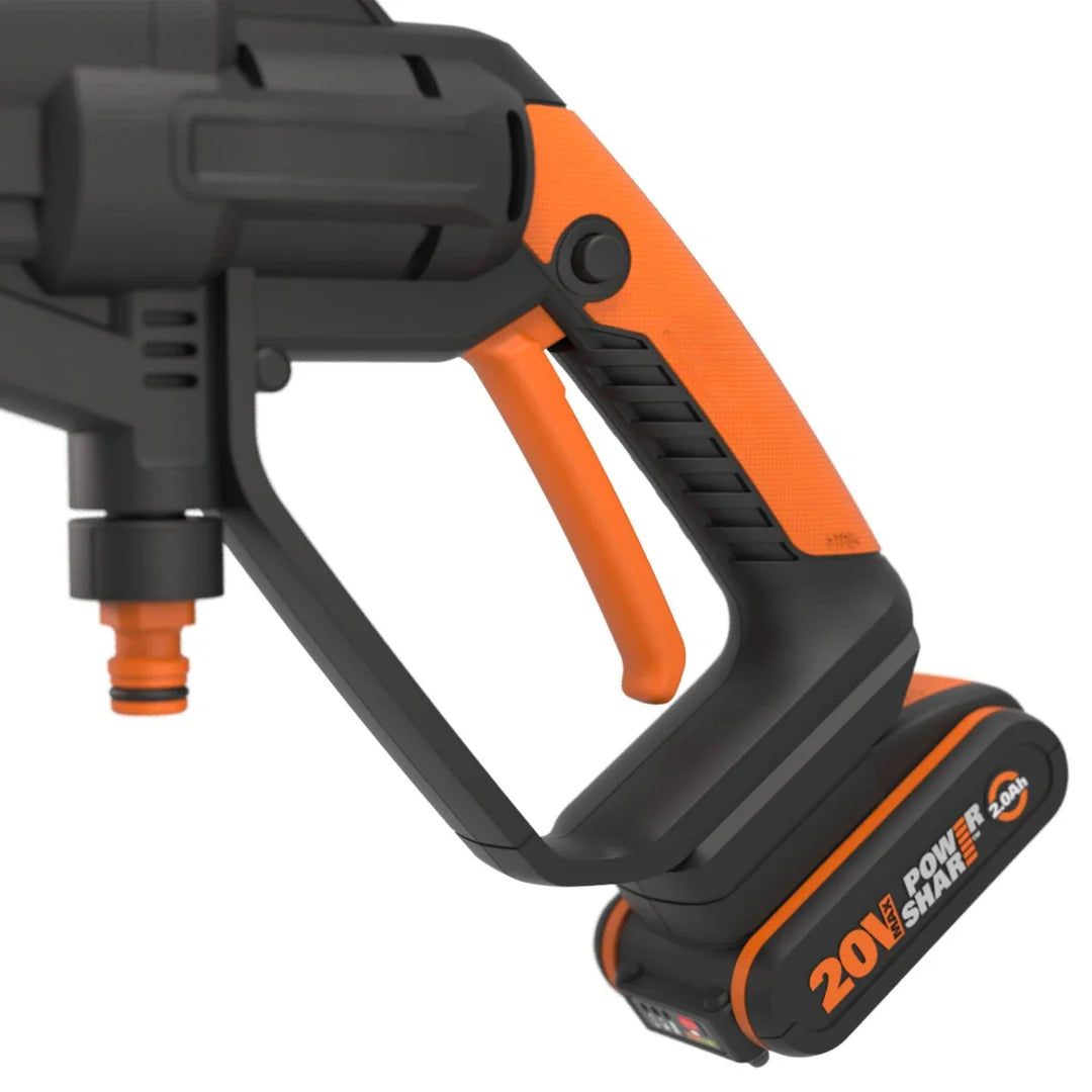 Hidrolimpiadora a Batería WORX Hydroshot 20V 2.0Ah 24 Bares con Accesorios + 1 Batería de Regalo 🎁