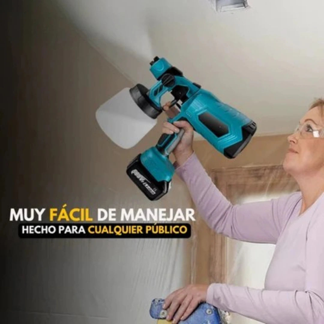 Pistola Pulverizadora Inalámbrica con 2 Baterías – Sin cables, Mangueras Ni Compresores